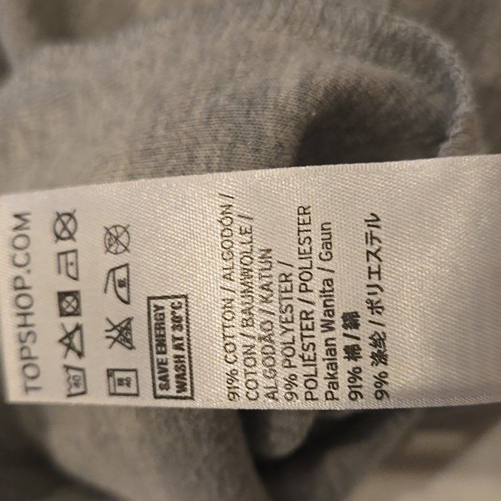 Topshop Light Gray Midi Dress - Picture 6 of 6